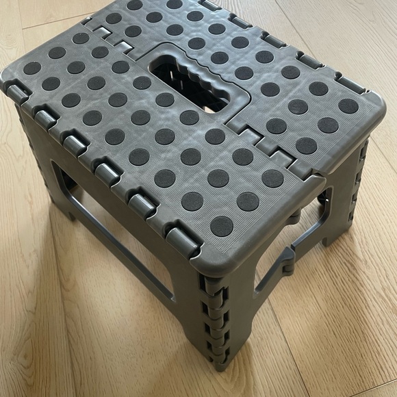 Gray Folding Step Stool - Picture 6 of 8